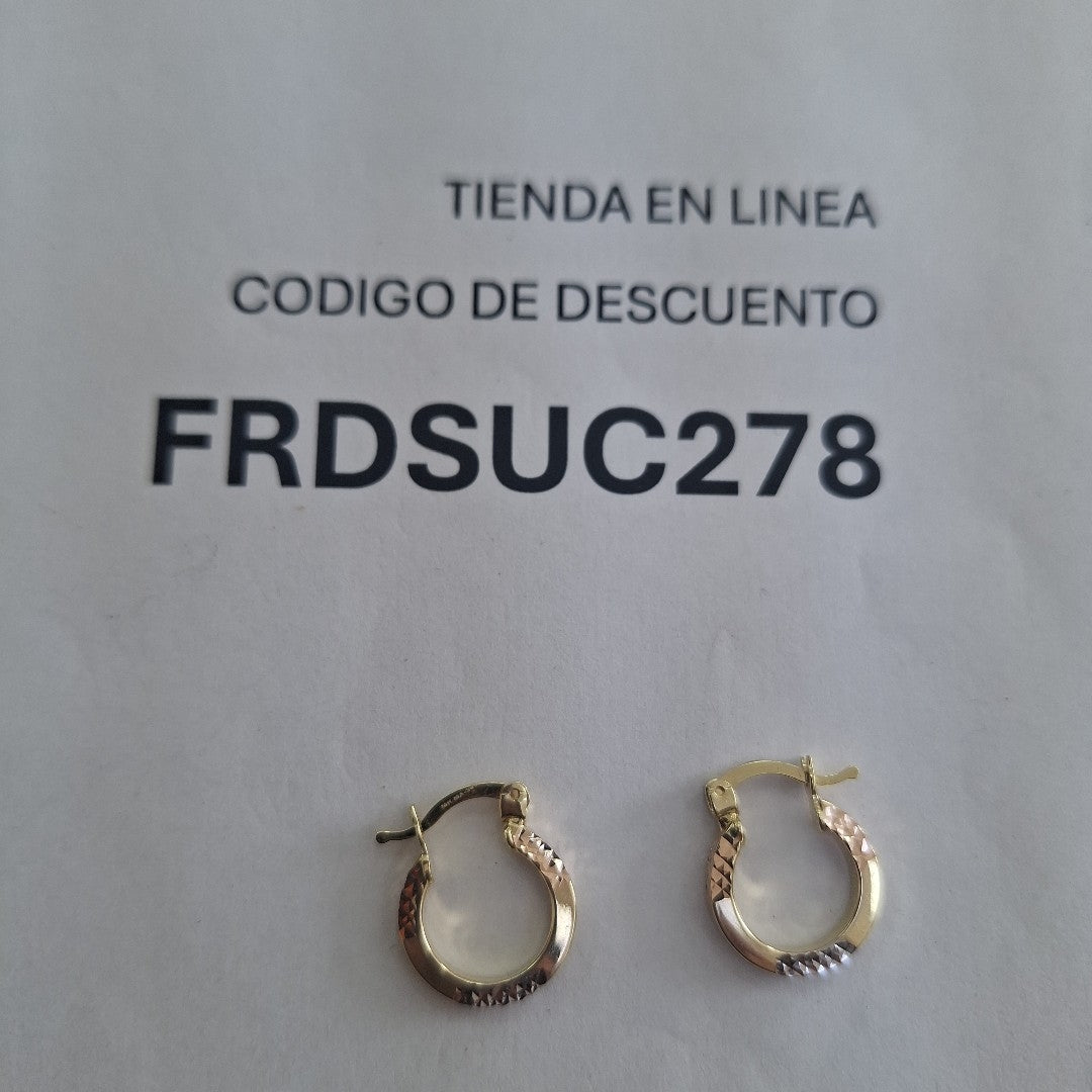 ARRACADAS ORO 10K 1.5 (NUEVO)