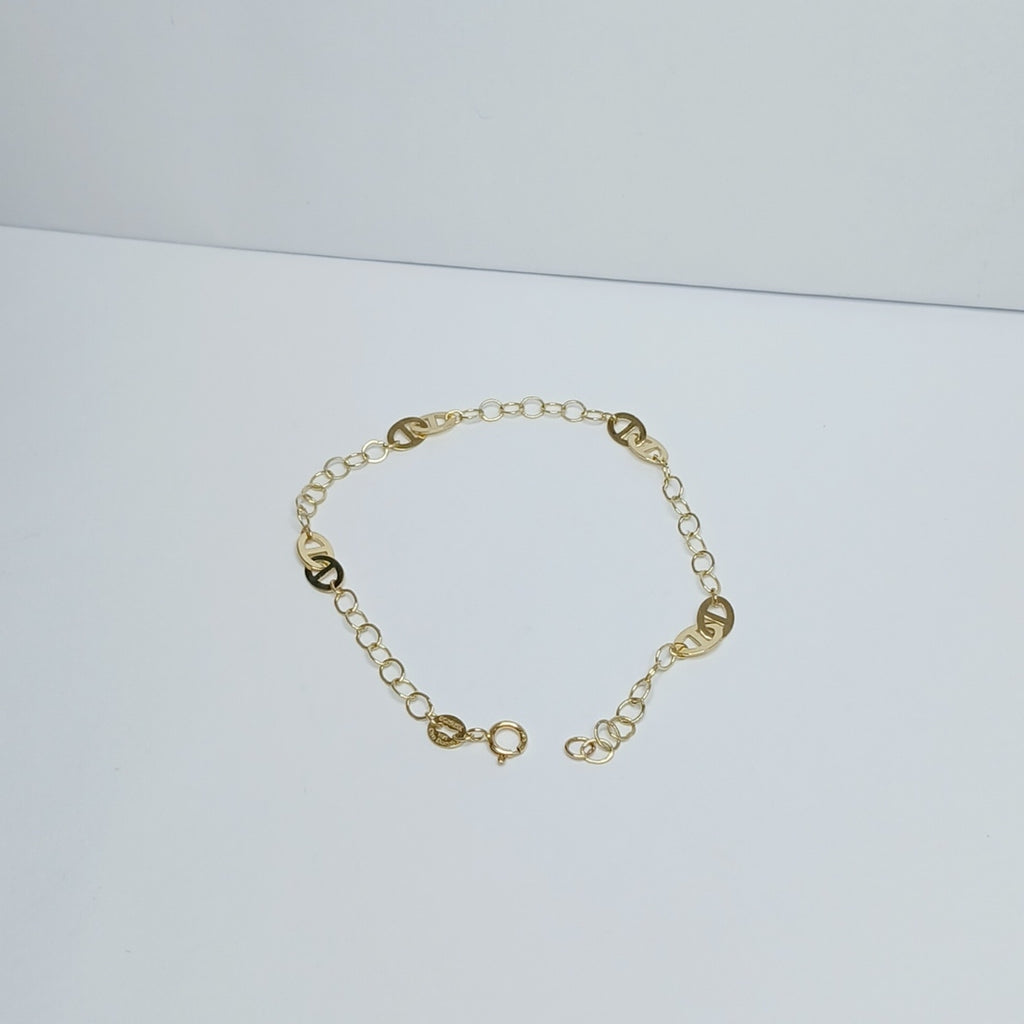 PULSERA ESPECIAL 14K 18 CM 1.5 GR (NUEVO)