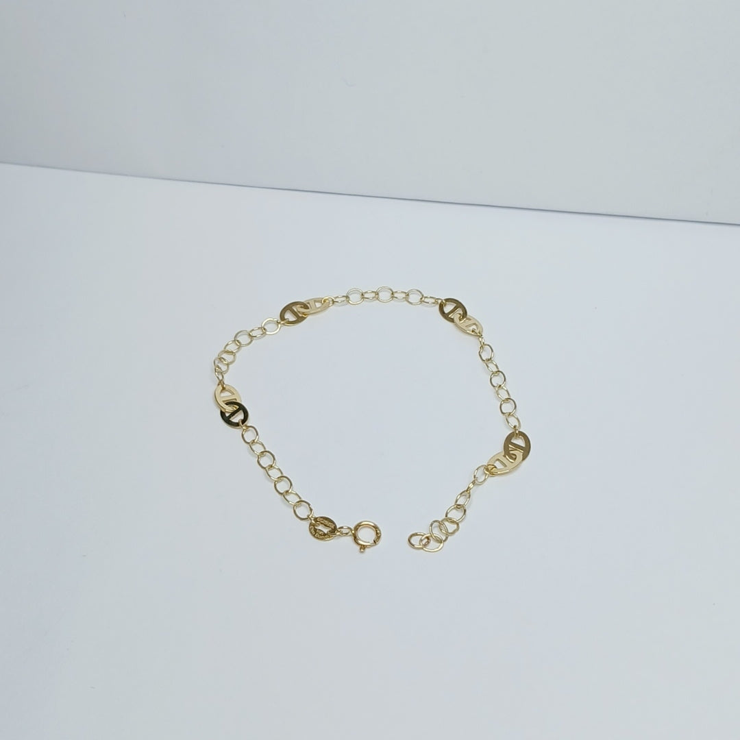 PULSERA ESPECIAL 14K 18 CM 1.5 GR (NUEVO)