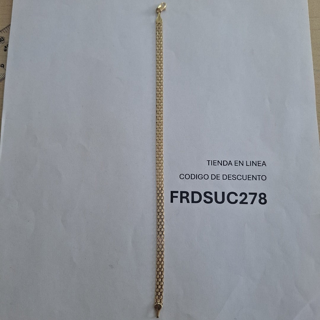 PULSERA ESPECIAL 10K 21 CM 4.4 GR (NUEVO)
