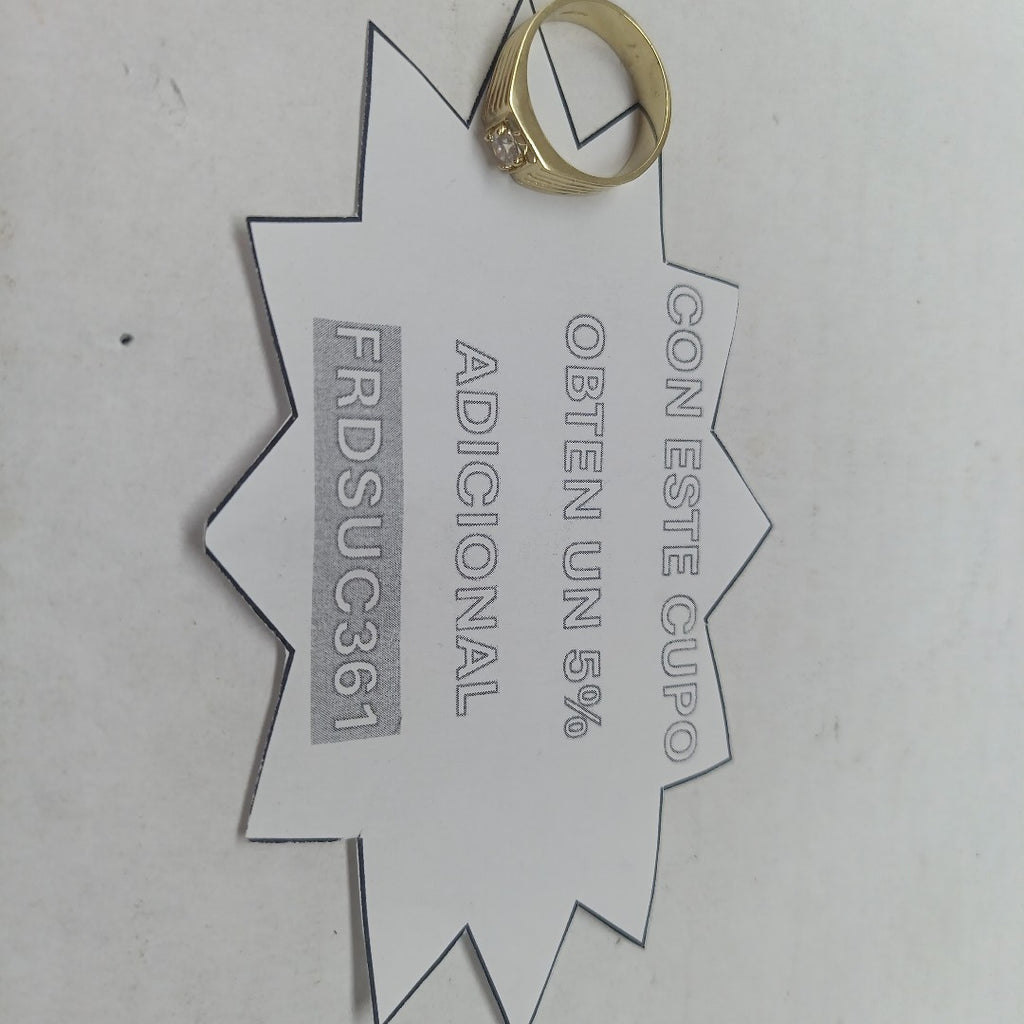 ANILLOS CON CIRCONIA 14K TALLA 9 4.1 GR (NUEVO)