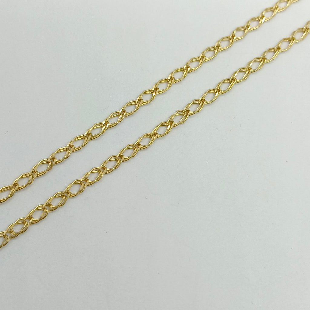 CADENA ESLABON DOBLE 10K 55 CM 4.1 GR (NUEVO)