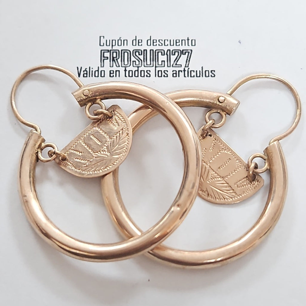 ARRACADAS PAR ORO 8 K 6,20 GRMS (SEMINUEVO)
