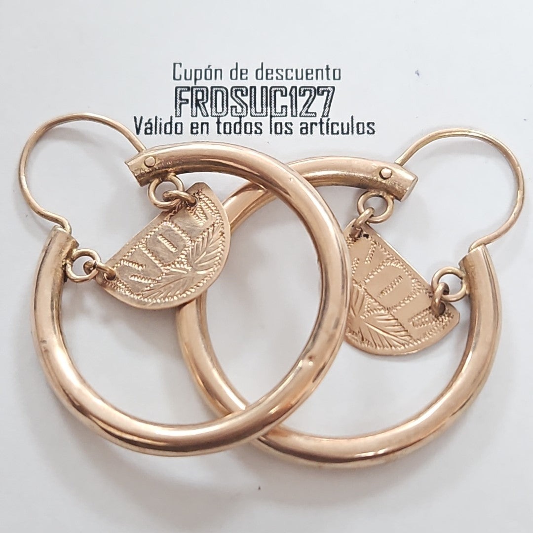 ARRACADAS PAR ORO 8 K 6,20 GRMS (SEMINUEVO)