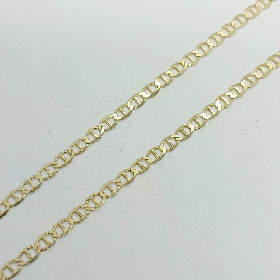 CADENAS TEJIDO GUCHI ORO 10K 55 CM 4.1 GR (NUEVO)