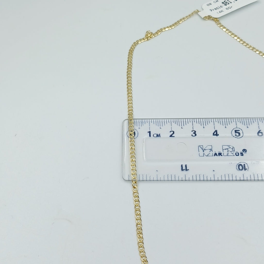 CADENA BARBADA 14K 60 CM 6 GR (NUEVO)