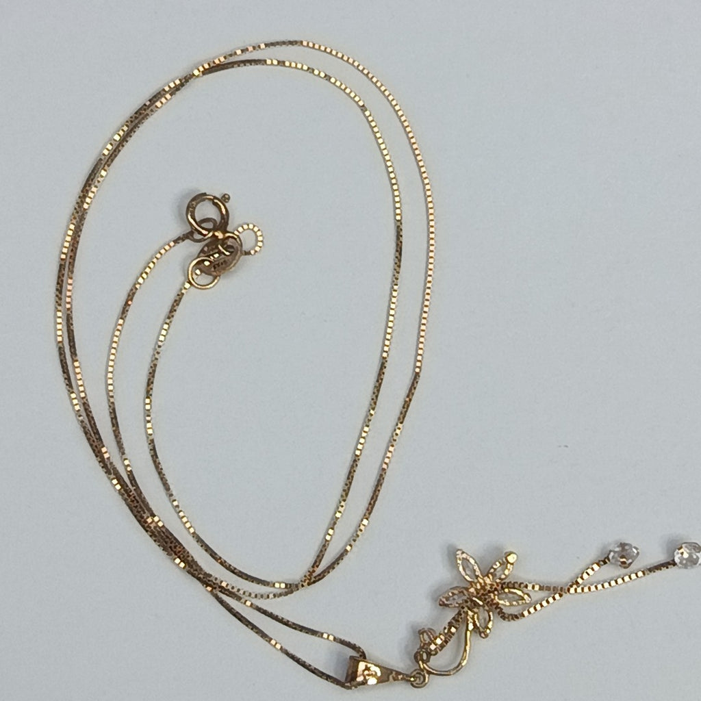 CADENA, DIJE ORO 14 K 2 GRMS (SEMINUEVO)
