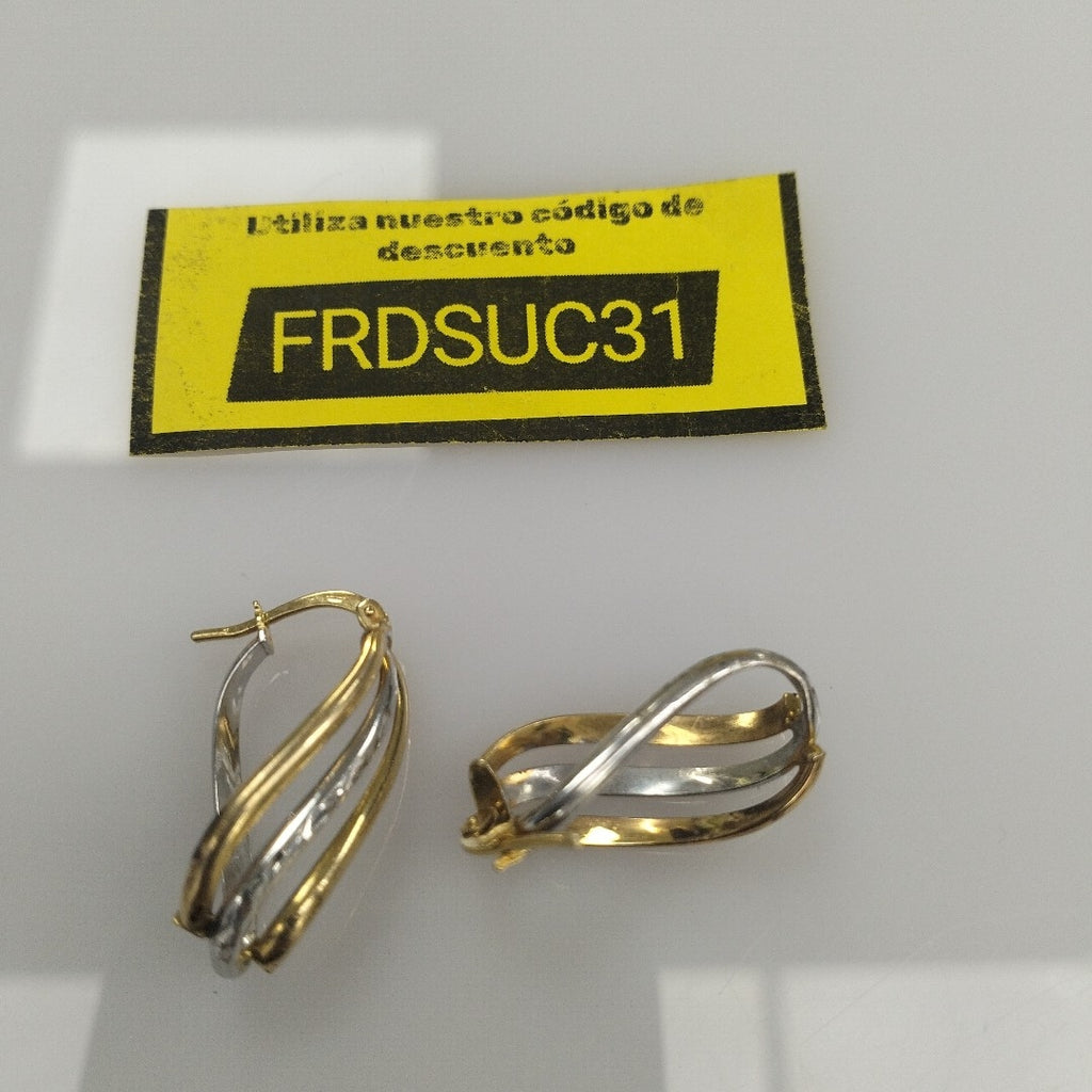 ARETES PAR ORO 14 K 2.3 GRMS (SEMINUEVO)