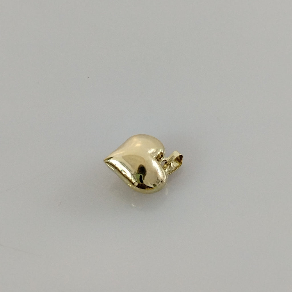 DIJE TEJIDO CORAZON LISO 14K 1.3 GR (NUEVO)