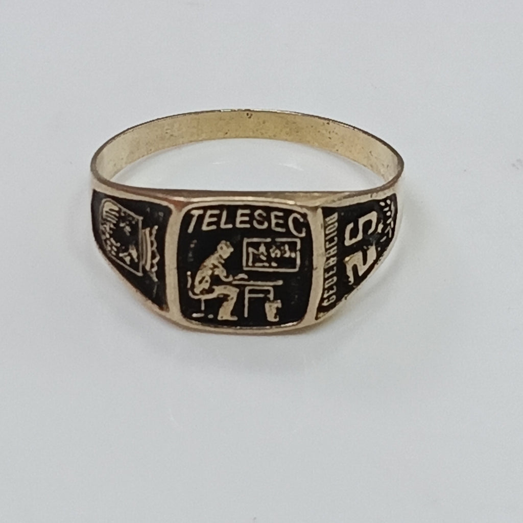 ANILLO DE GRADUACIÓN ORO 8 K 1.3 GRMS (SEMINUEVO)