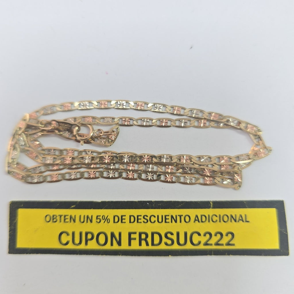 CADENA ORO COMBINADO 10 K 4,30 GRMS (SEMINUEVO)
