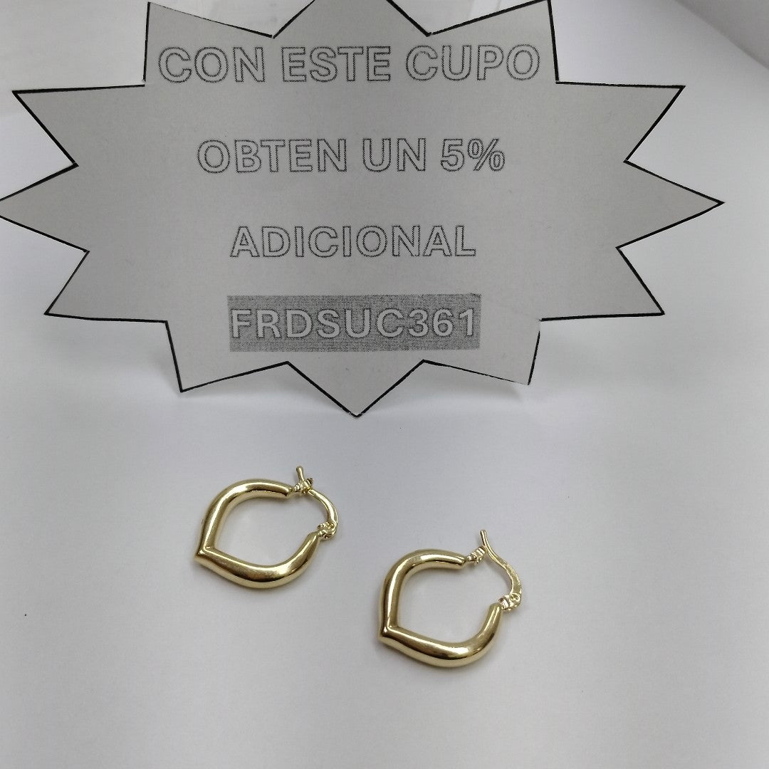 ARETES ARRACADAS 14K 2.1 GR (NUEVO)