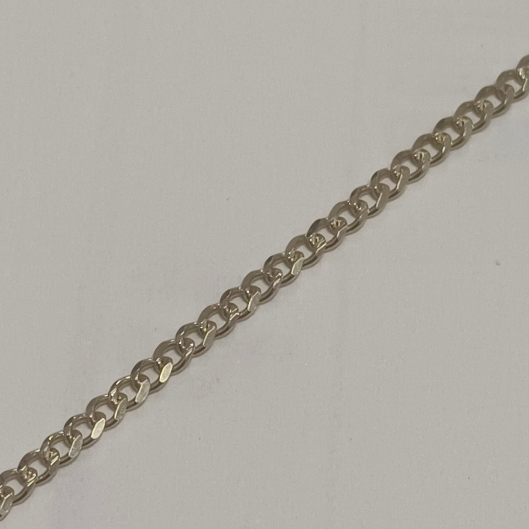 CADENAS TEJIDO BARBADA ORO 10K 50 CM 3.4 GR (NUEVO)