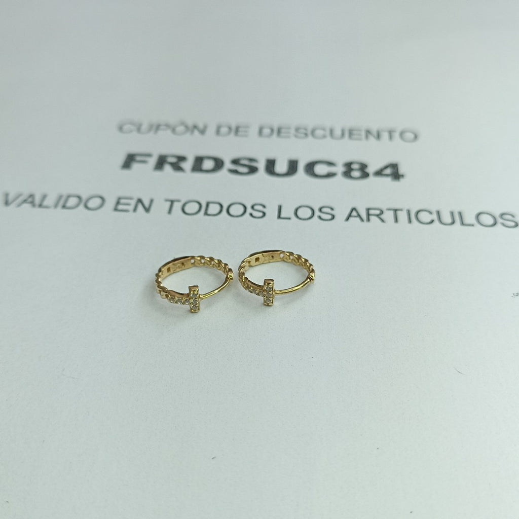 ARRACADAS PAR ORO 10 K 1 GRMS (SEMINUEVO)