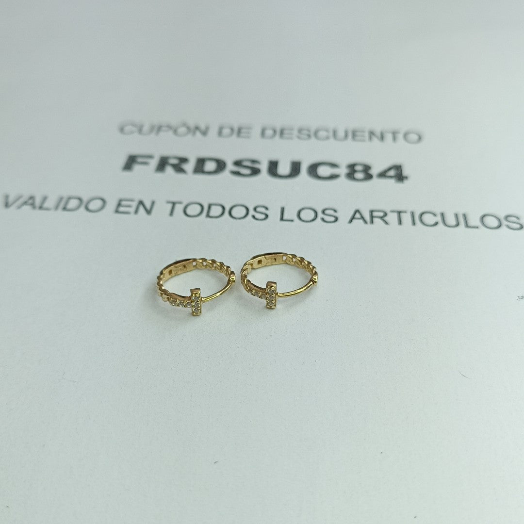 ARRACADAS PAR ORO 10 K 1 GRMS (SEMINUEVO)