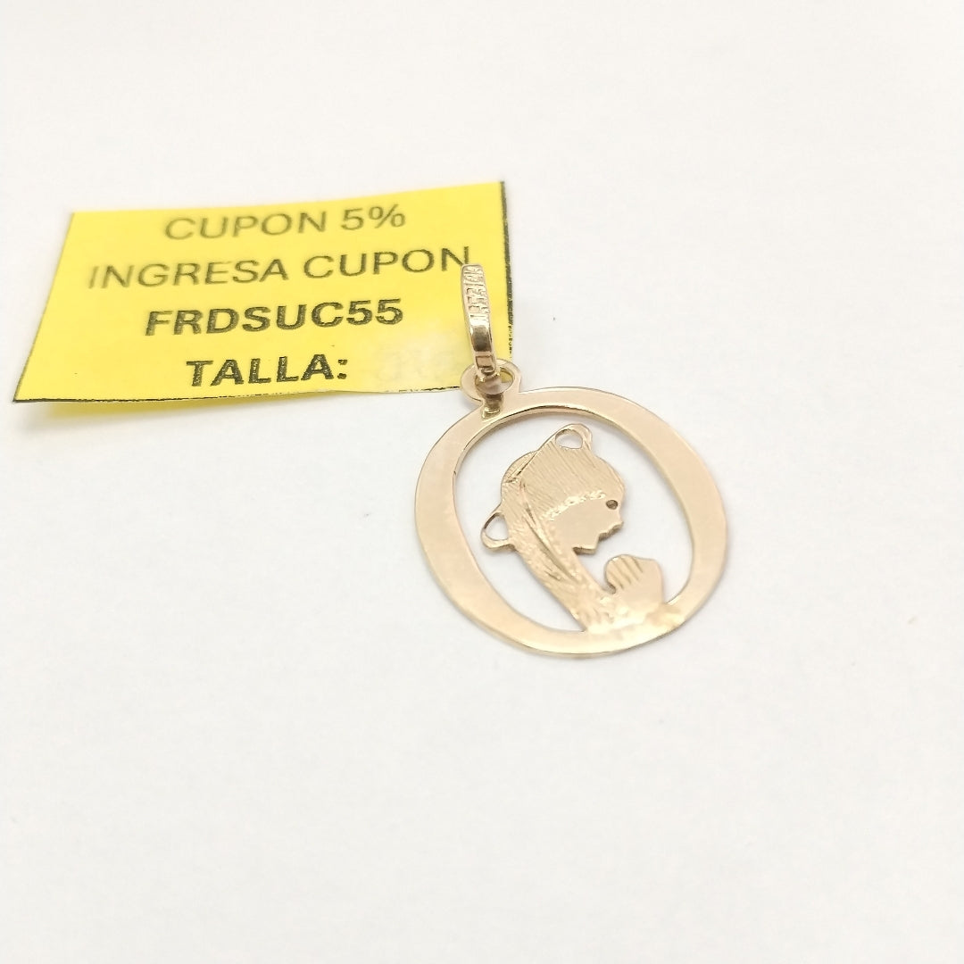 MEDALLA RELIGIOSA ORO 14 K 1,70 GRMS (SEMINUEVO)