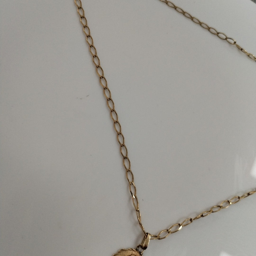 CADENA, MEDALLA RELIGIOSA ORO 10 K 5.3 GRMS (SEMINUEVO)
