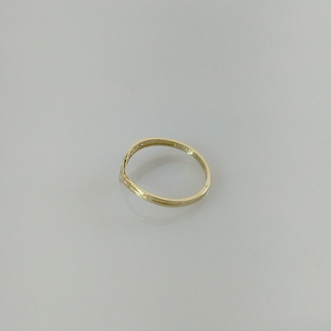 ANILLOS CON CIRCONIAS 14K TALLA 7 1 GR (NUEVO)