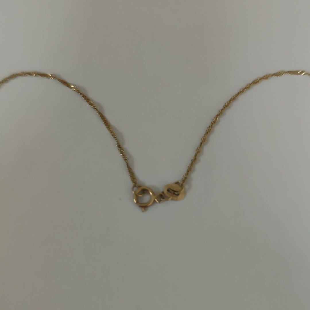 CADENA, DIJE, MEDALLA RELIGIOSA ORO 10 K 2.2 GRMS (SEMINUEVO)