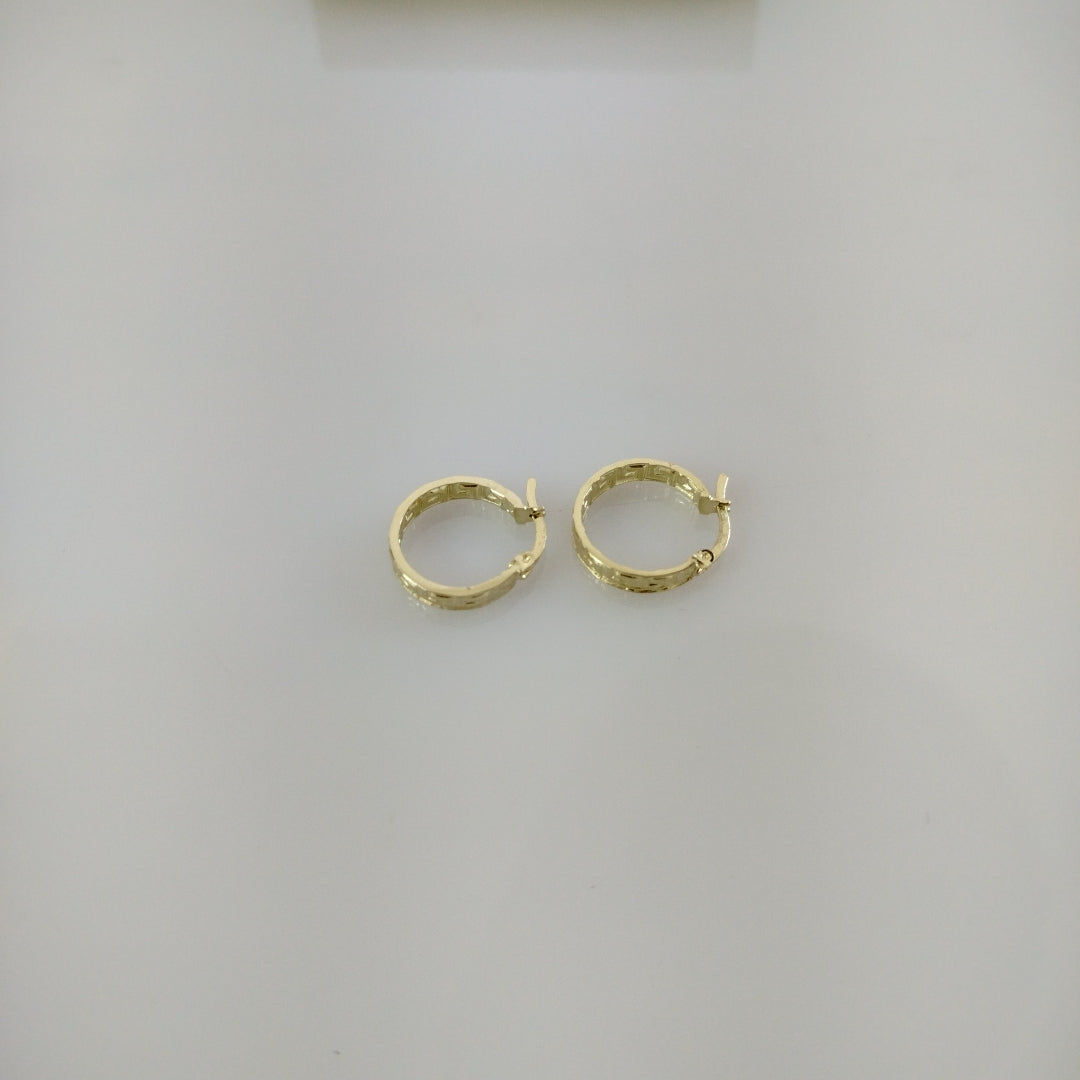 ARETES ARRACADAS FIG GRECAS 14K 1.7 GR (NUEVO)