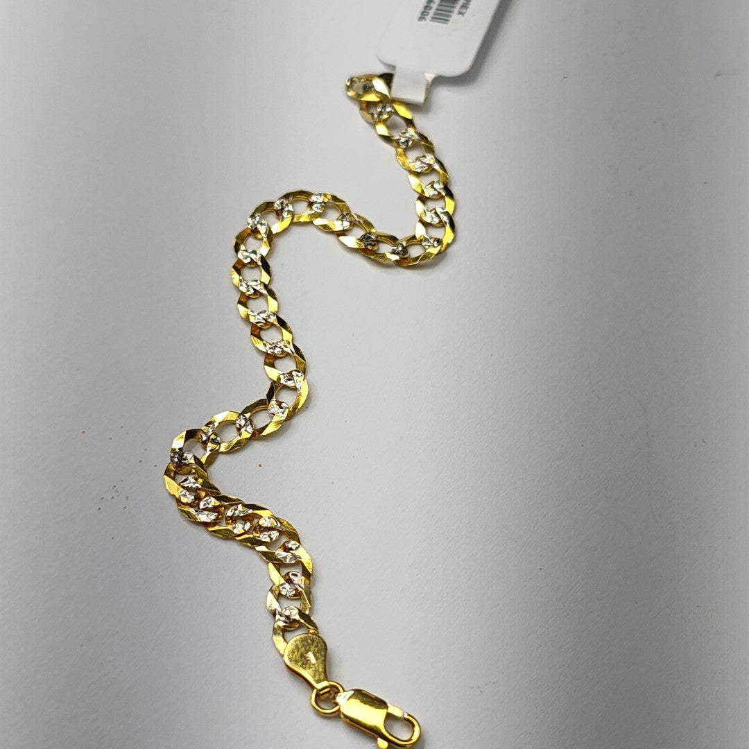PULSERA BARBADA 14K 21 CM 5.7 GR (NUEVO)