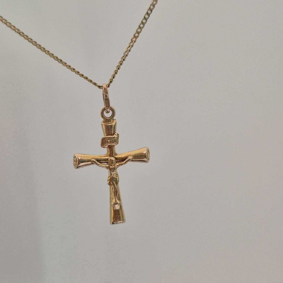 CRUCIFIJO ORO 10 K 1,40 GRMS (SEMINUEVO)