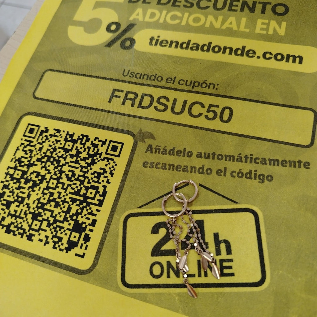 ARRACADAS PAR ORO 14 K 2,70 GRMS (SEMINUEVO)