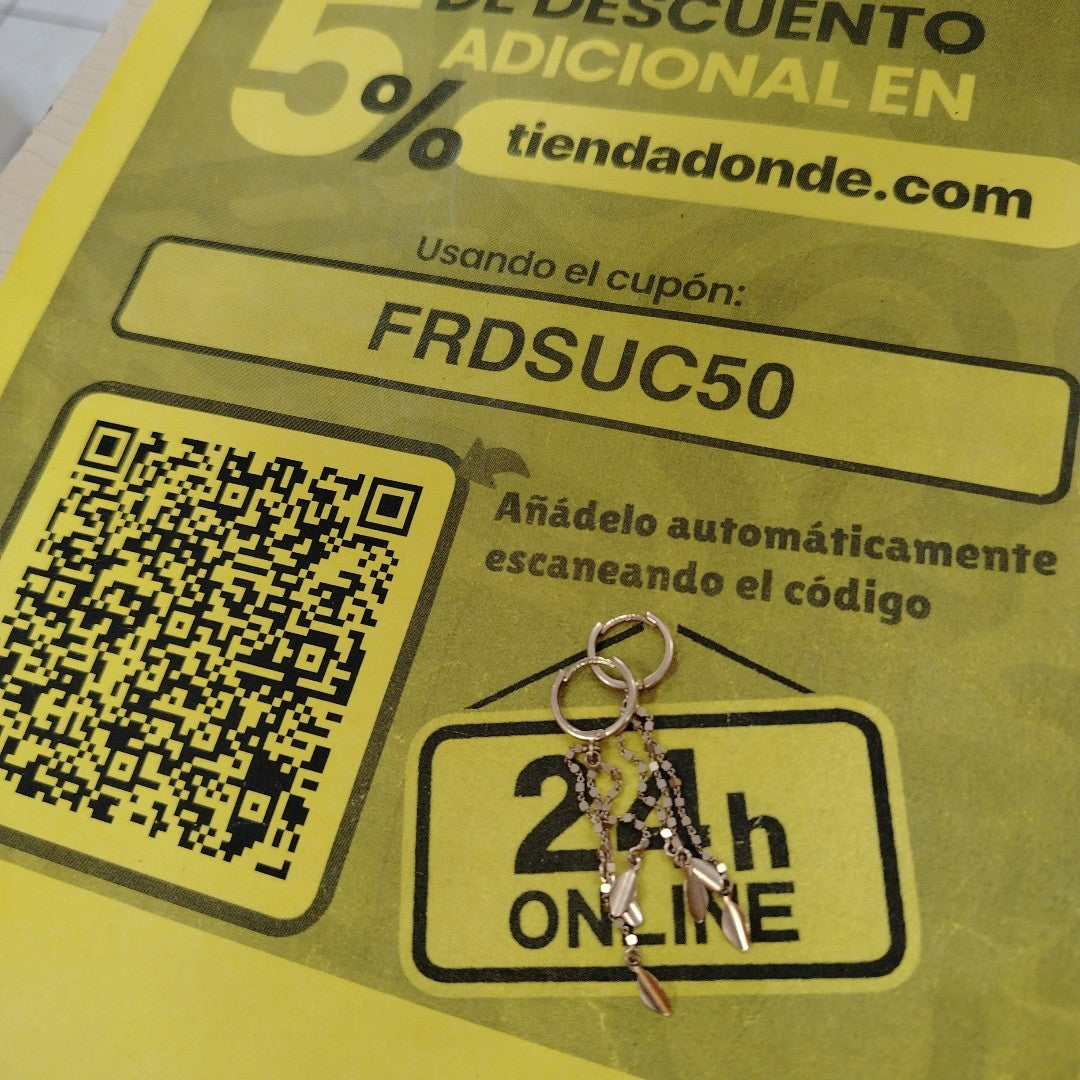 ARRACADAS PAR ORO 14 K 2,70 GRMS (SEMINUEVO)