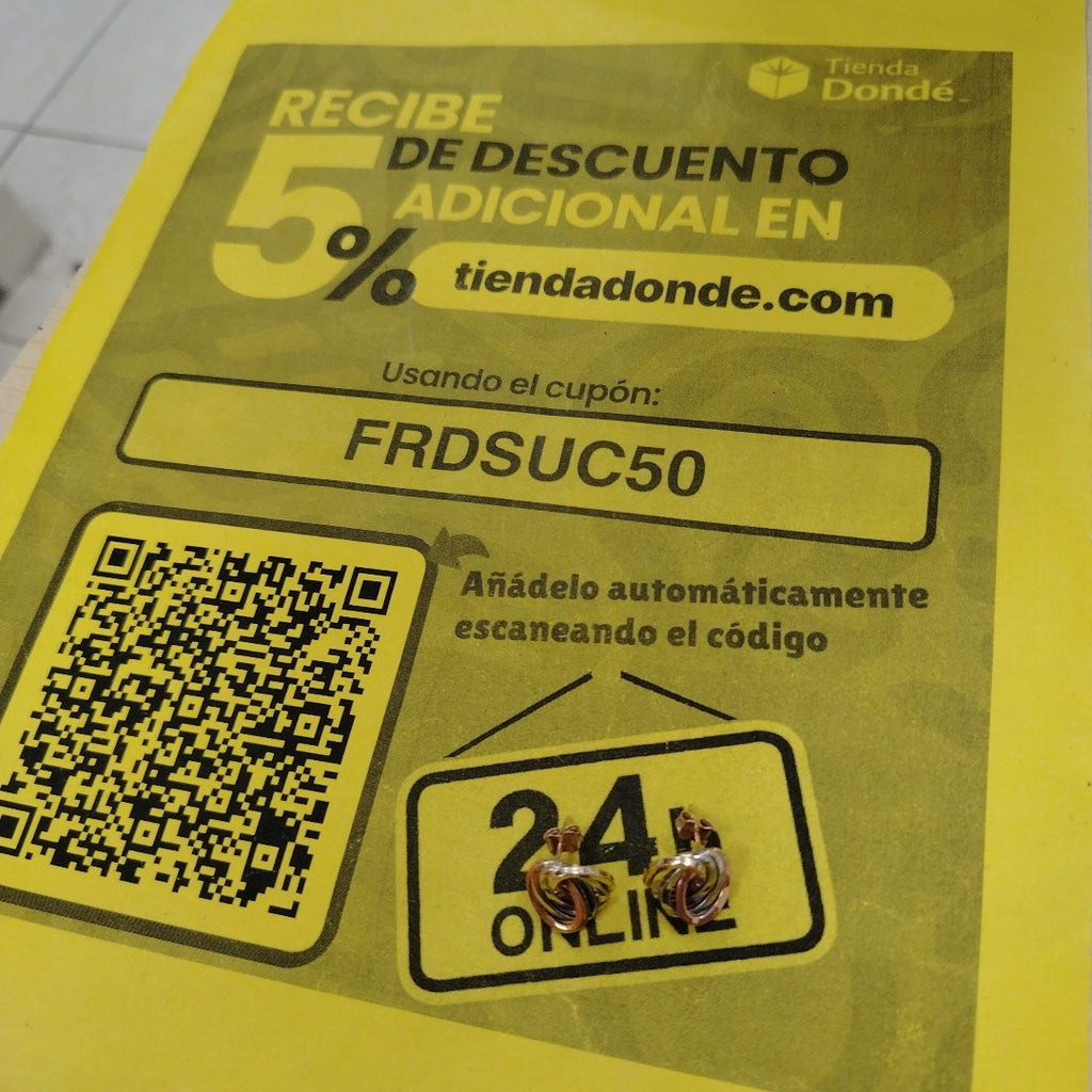 BROQUELES PAR ORO,RODIADO 14 K 2,40 GRMS (SEMINUEVO)