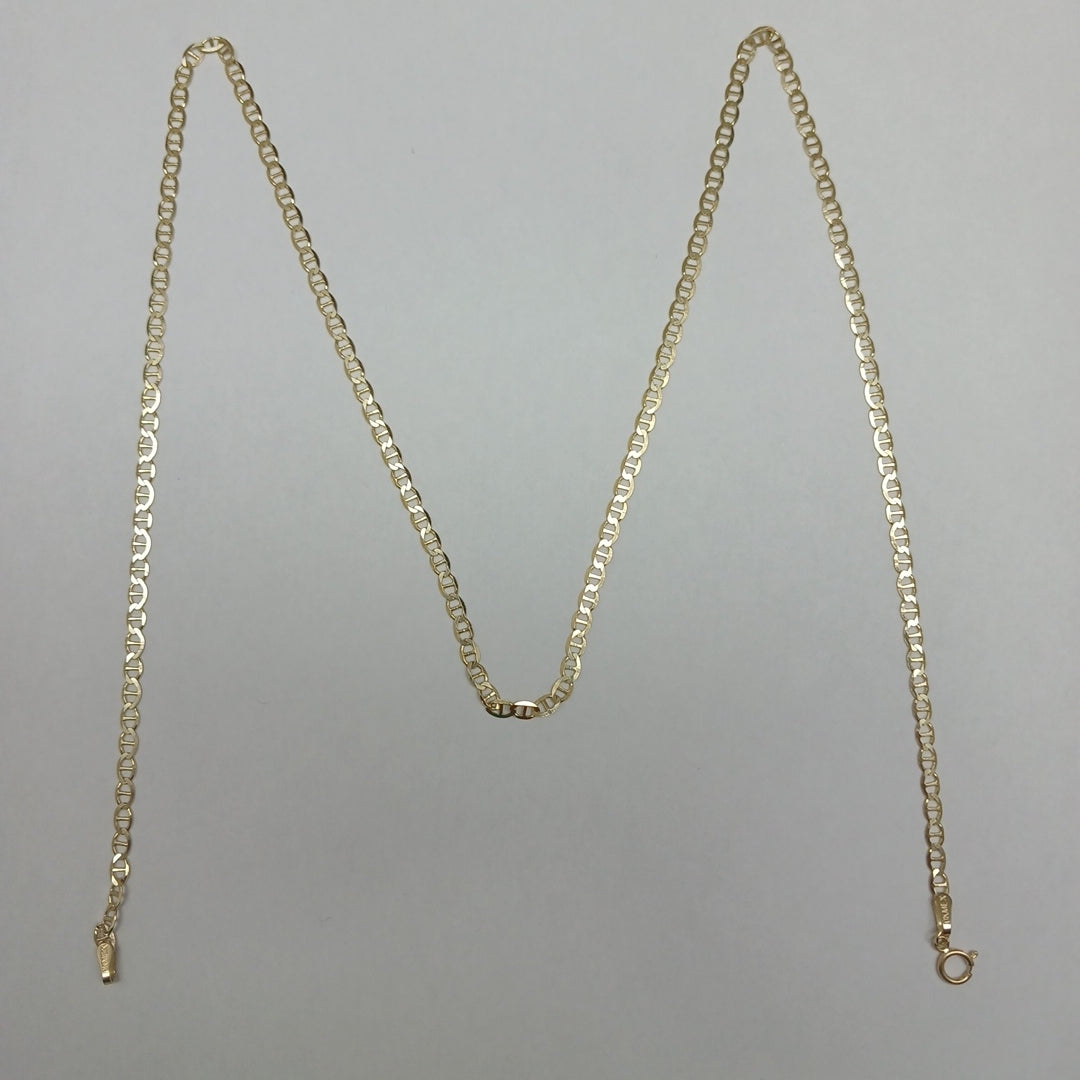 CADENAS TEJIDO GUCHI ORO 10K 55 CM 4.1 GR (NUEVO)