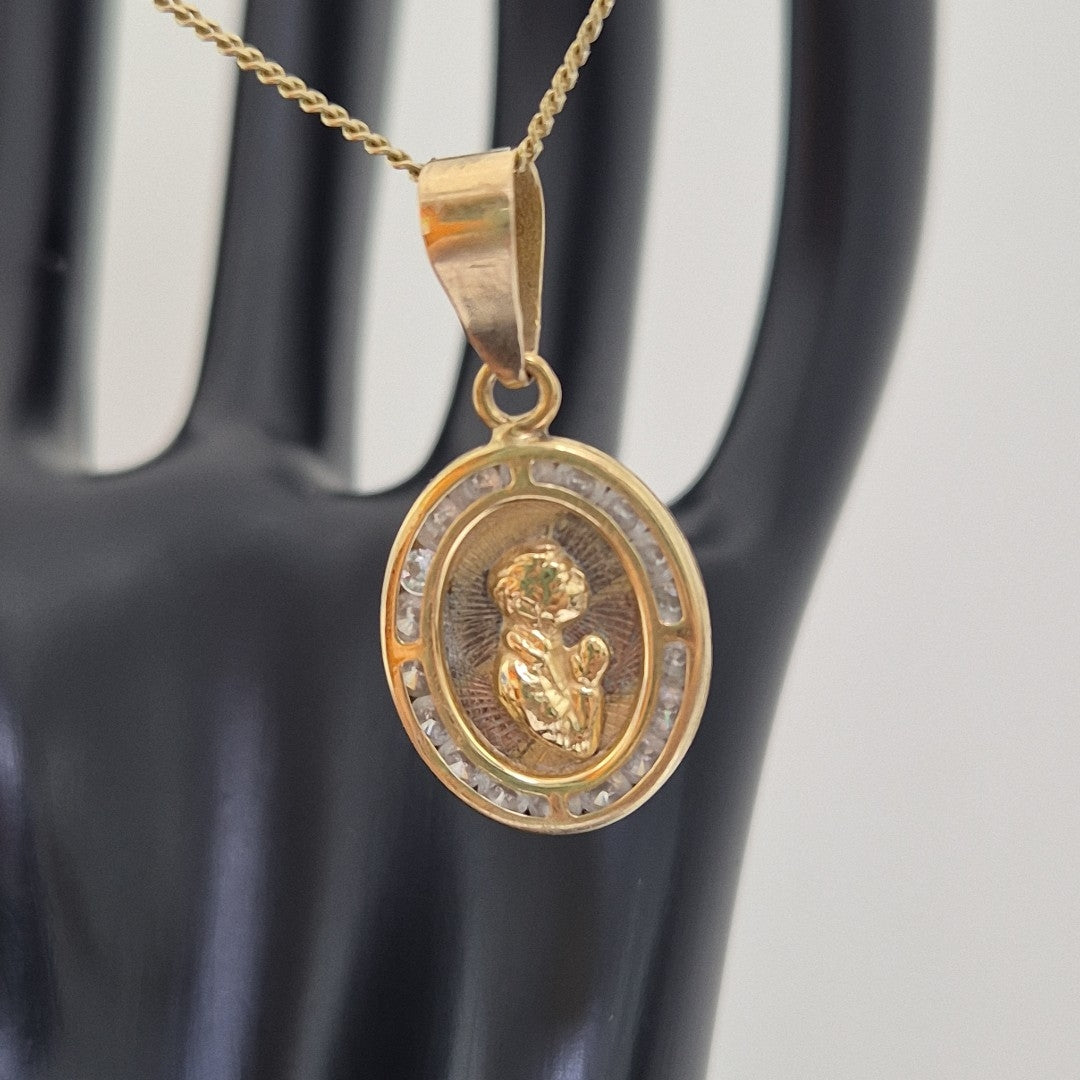 MEDALLA RELIGIOSA ORO 10 K 1,40 GRMS (SEMINUEVO)