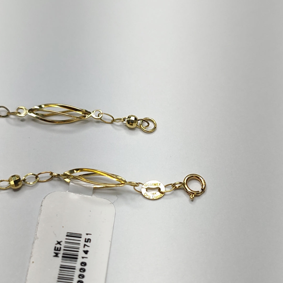 PULSERA ESPECIAL 14K 18 CM 2.1 GR (NUEVO)