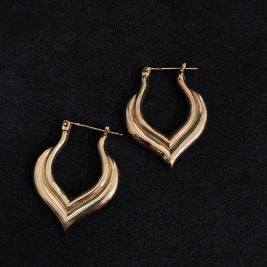 ARRACADAS PAR ORO 14 K 6,00 GRMS (SEMINUEVO)