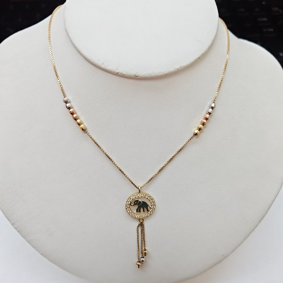GARGANTILLA ORO,ORO COMBINADO 14 K 3,80 GRMS (SEMINUEVO)