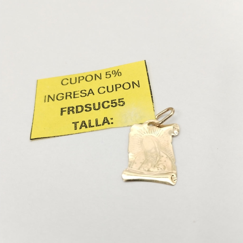 MEDALLA RELIGIOSA ORO 14 K 0,50 GRMS (SEMINUEVO)