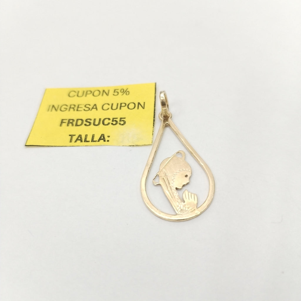 MEDALLA RELIGIOSA ORO 14 K 1,80 GRMS (SEMINUEVO)