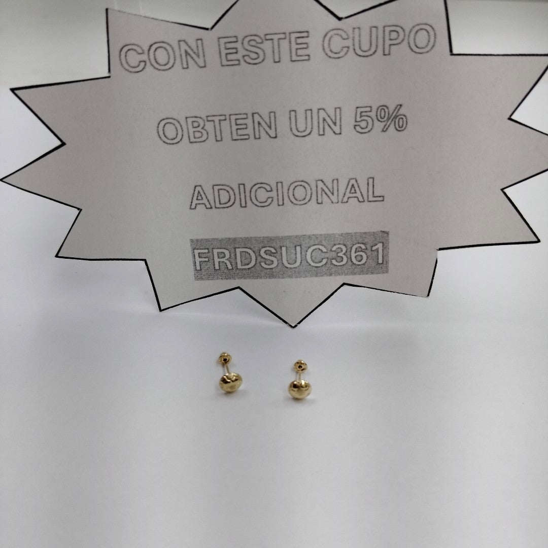 BROQUELES BROQUEL FIG BALON DE FUTBOL 14K 0.2387 GR (NUEVO)