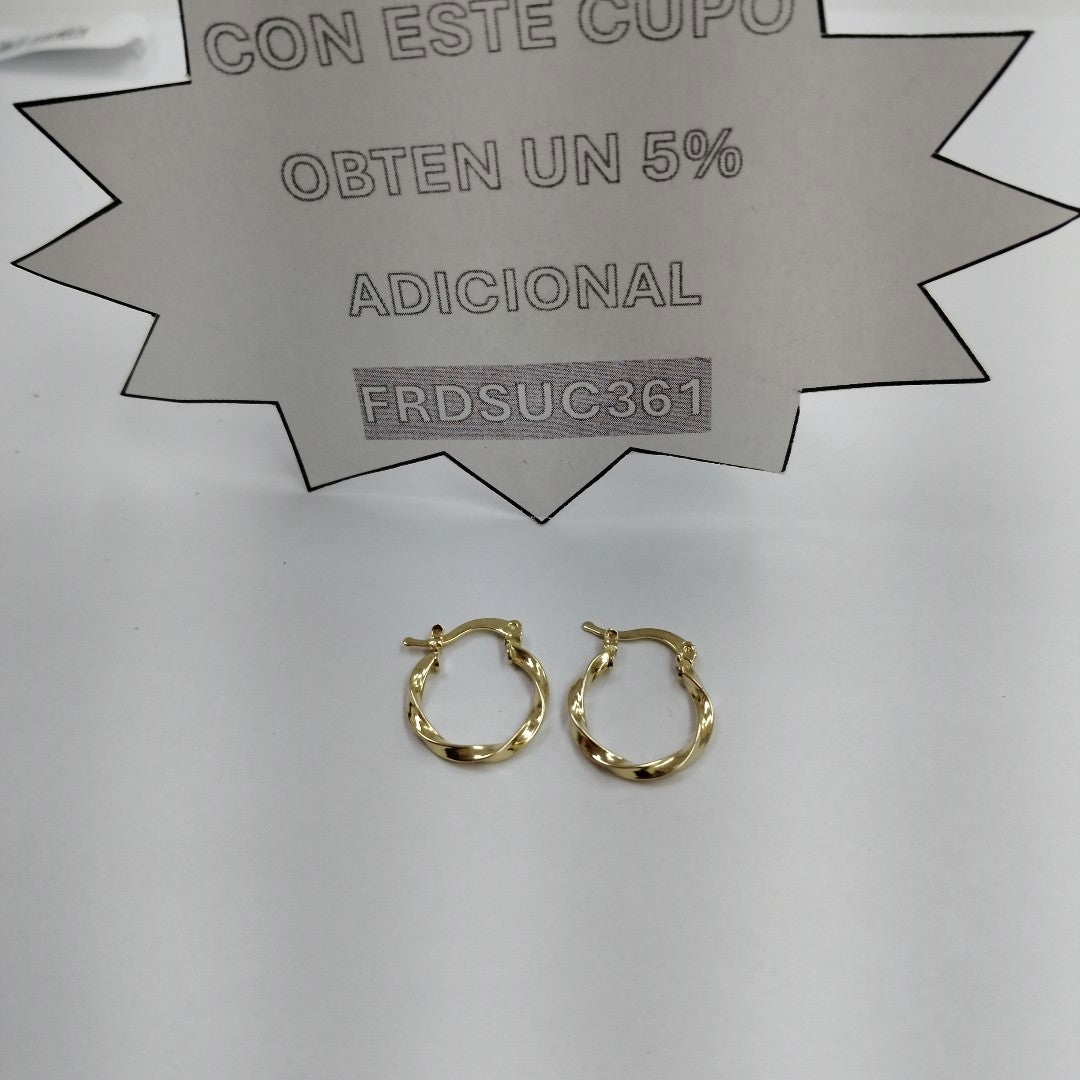 ARETES ARRACADAS TORZAL 14K 1.1 GR (NUEVO)