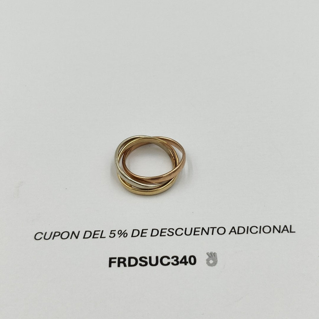 ANILLITO ORO,ORO COMBINADO 10 K 4,20 GRMS (SEMINUEVO)