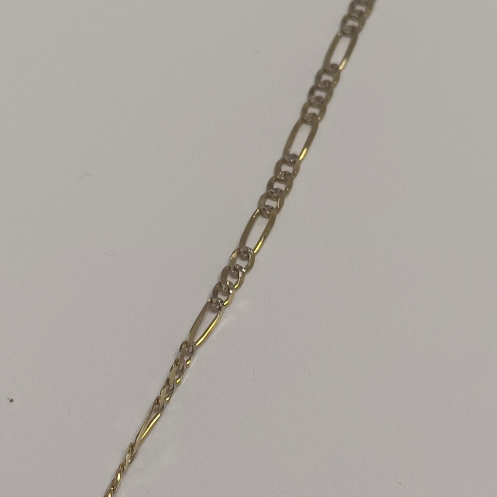 CADENA 3X1 DIAMANTADA 14K 55 CM 4.7 GR (NUEVO)