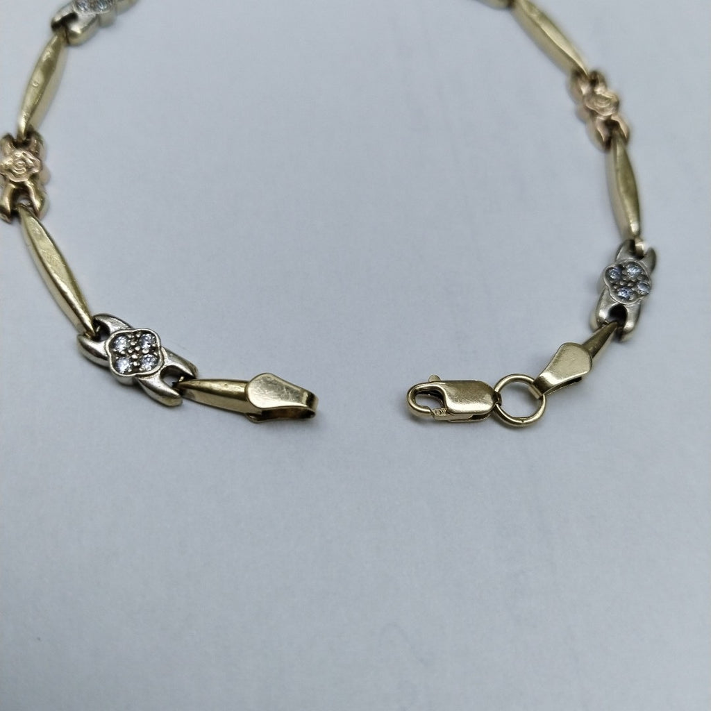 PULSERA ORO, RODIADO 14 K 3 GRMS (SEMINUEVO)