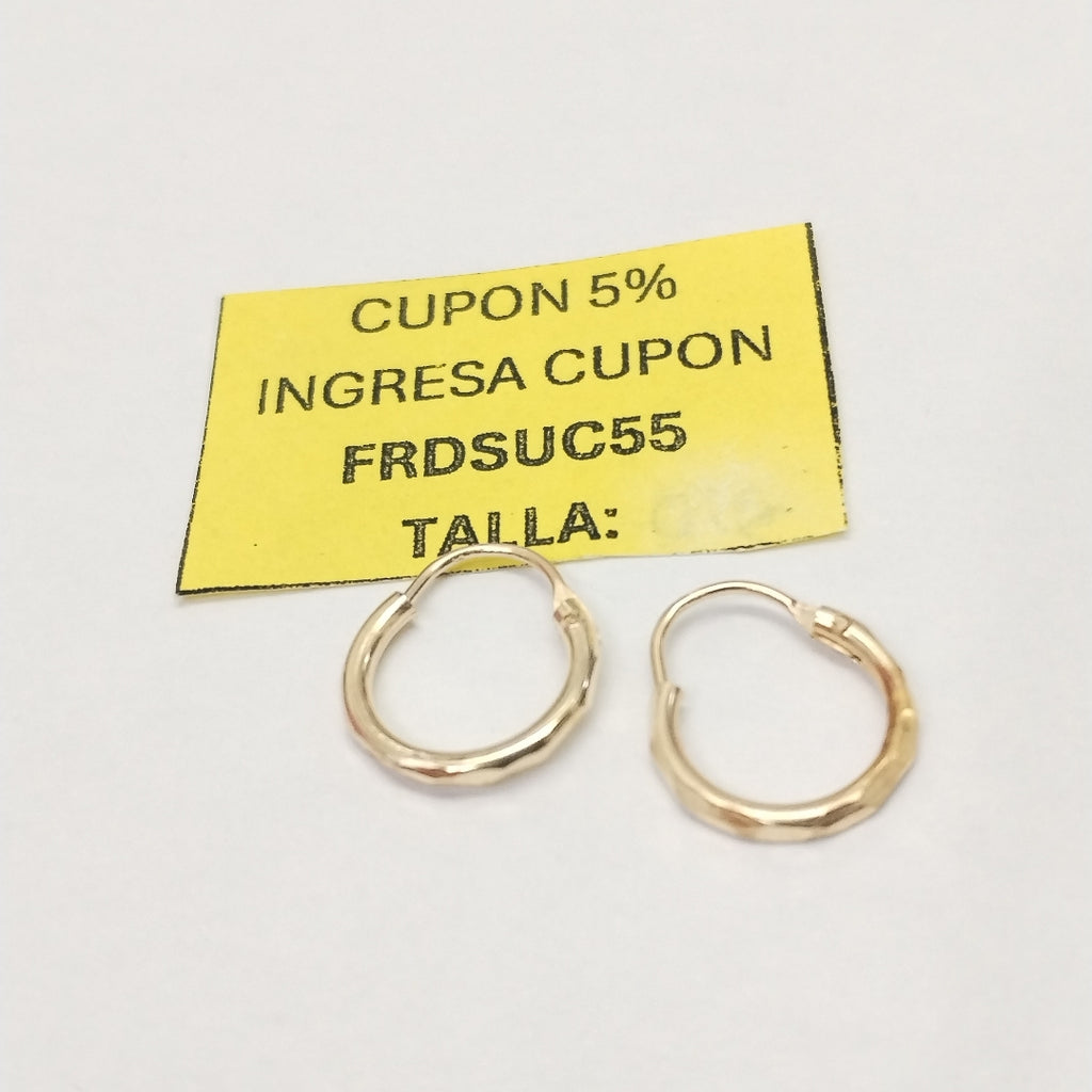 ARRACADAS PAR ORO 14 K 0,70 GRMS (SEMINUEVO)