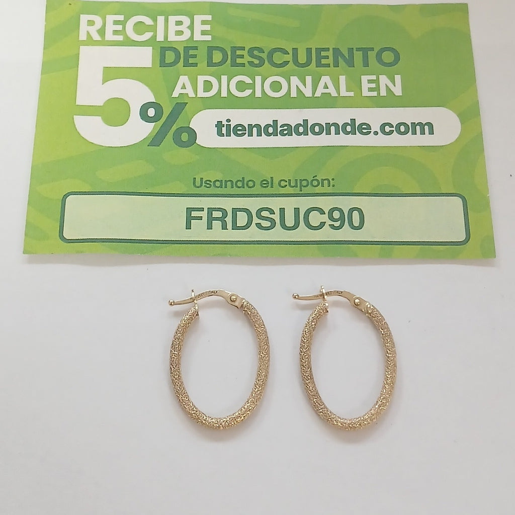 ARRACADAS PAR ORO 14 K 1,20 GRMS (SEMINUEVO)