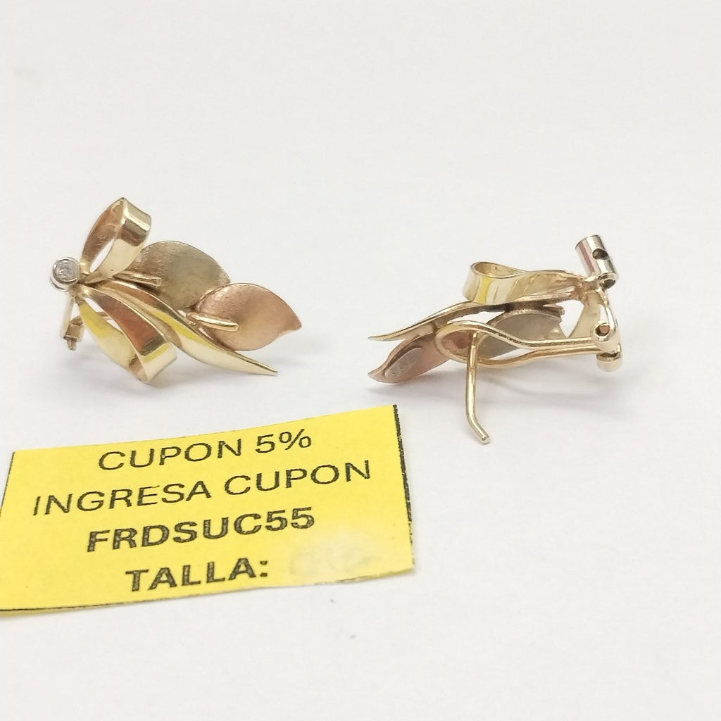 ARETES PAR ORO 14 K 4,40 GRMS (SEMINUEVO)