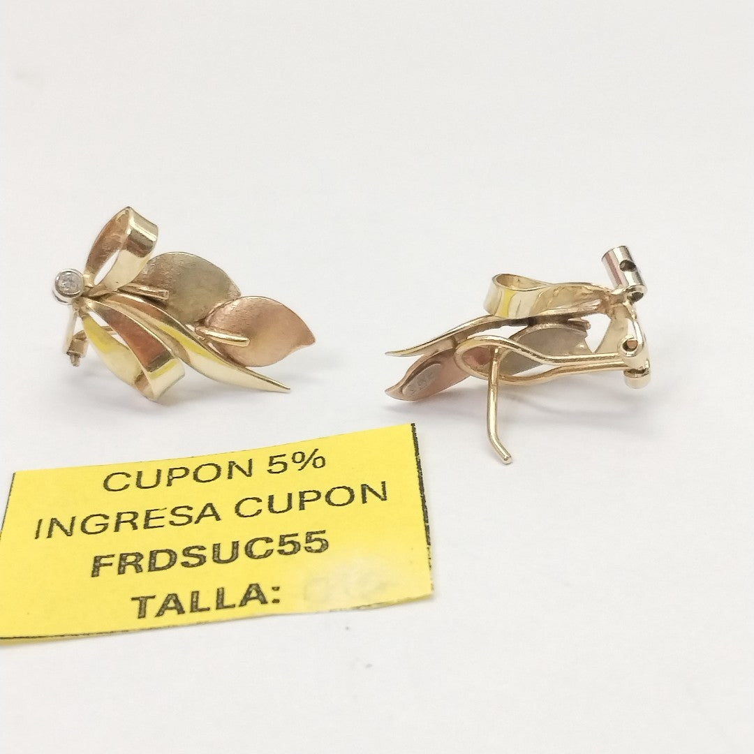 ARETES PAR ORO 14 K 4,40 GRMS (SEMINUEVO)