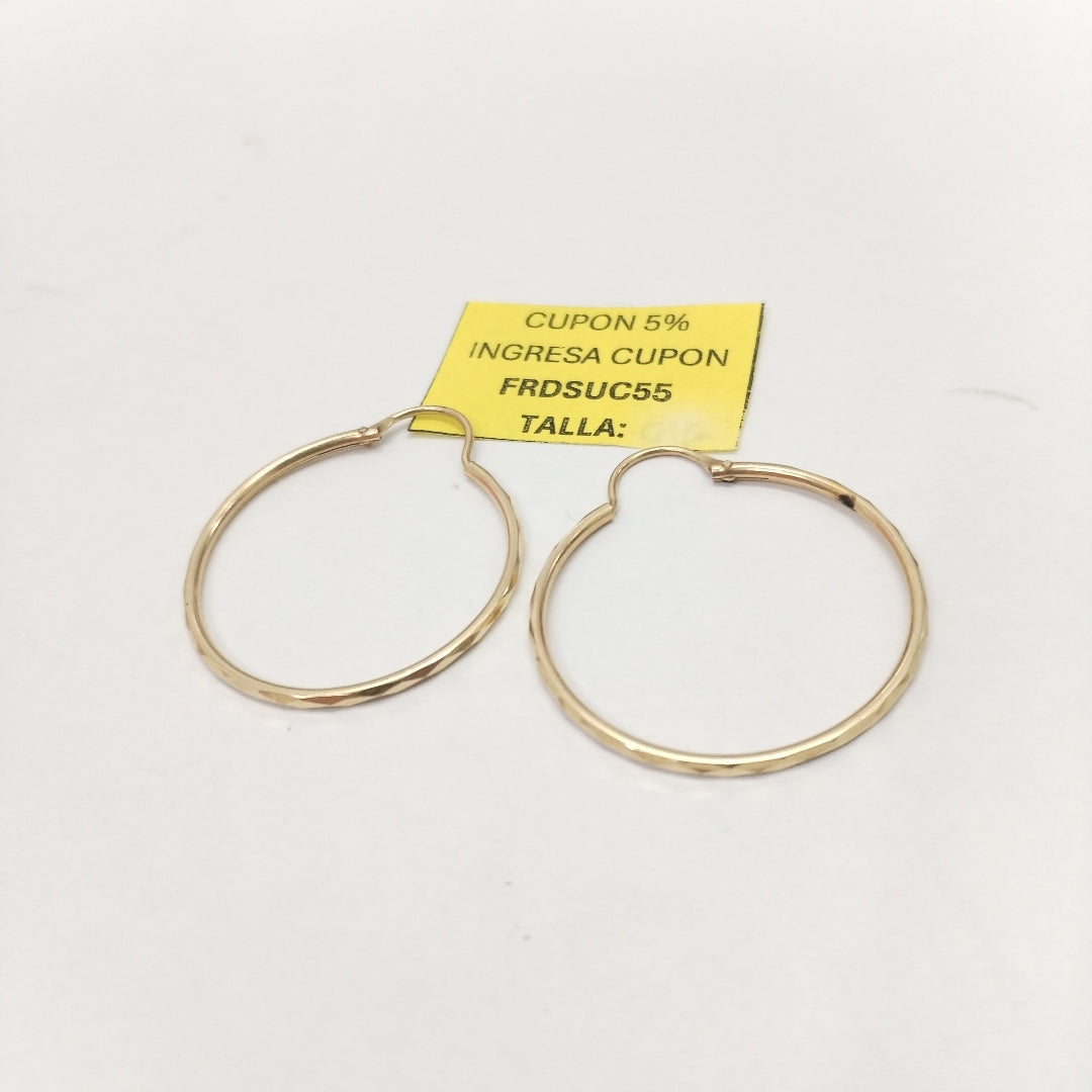 ARRACADAS PAR ORO 14 K 2,40 GRMS (SEMINUEVO)