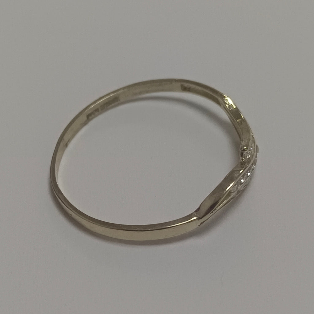 ANILLOS C CIRCONIAS 14K TALLA 8 0.8 GR (NUEVO)