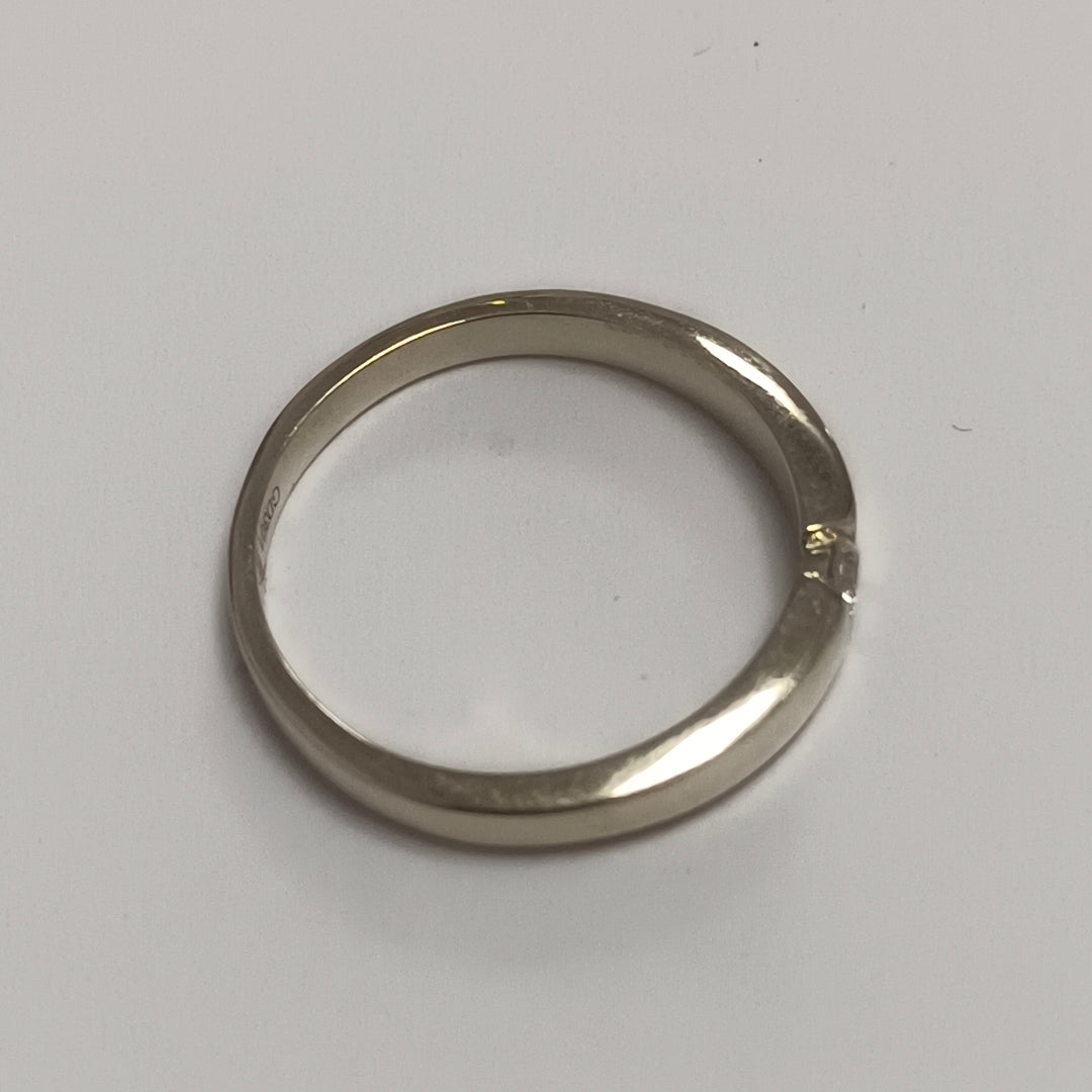 ANILLO ANILLITO SOLITARIO C CIRCONIA 14K 7 TALLA 2.7 GR (NUEVO)