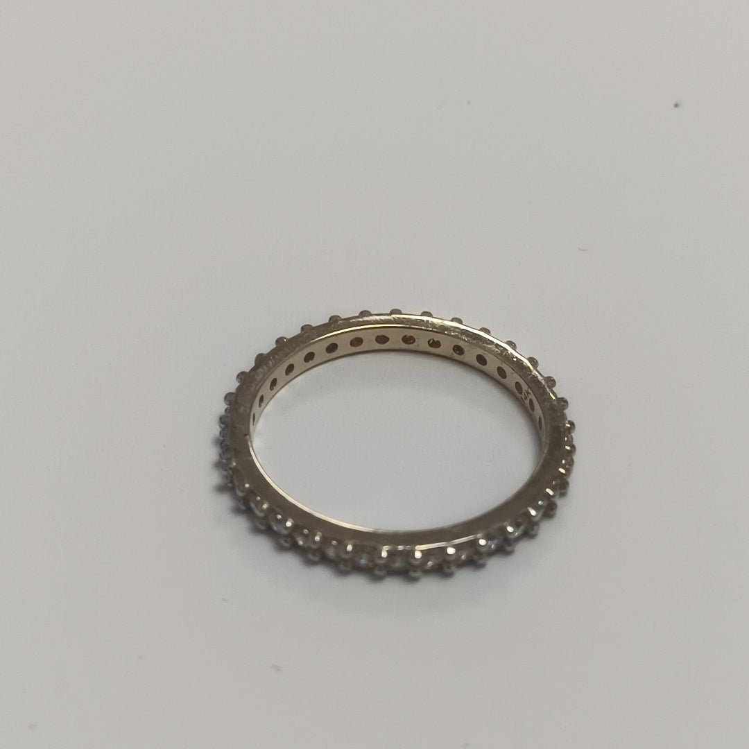 ANILLO ANILLITO CHURUMBELA C CIRCONIAS 14K 6.5 TALLA 2 GR (NUEVO)