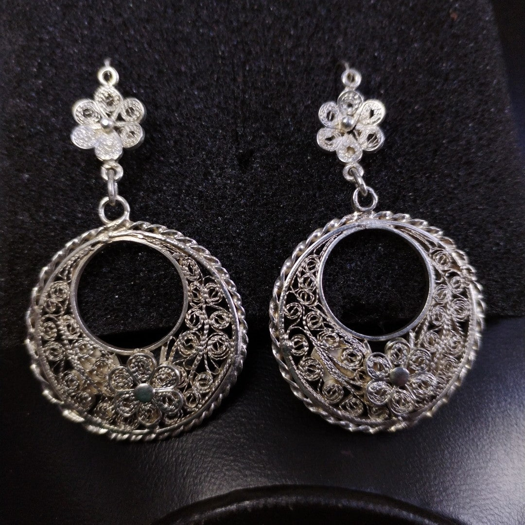 ARETES PAR PLATA 17.4 GRMS (SEMINUEVO)